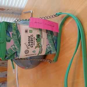 Betsey Johnson Green Goddess Crossbody NWT